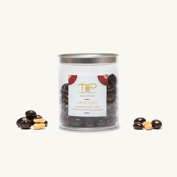 Arachidi salati al cioccolato fondente