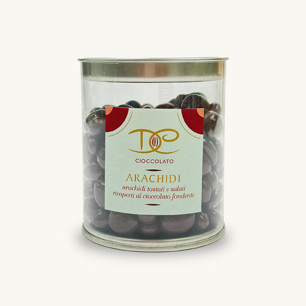 Arachidi salati al cioccolato fondente