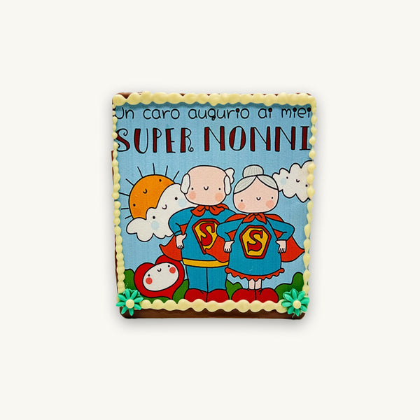 Targhetta super nonni cioccolato al latte